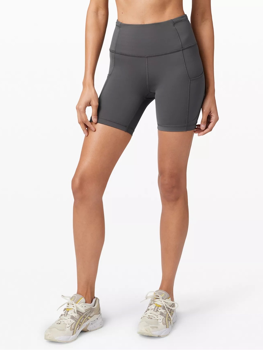 lululemon athletica High-Rise Bike Shorts — Gray